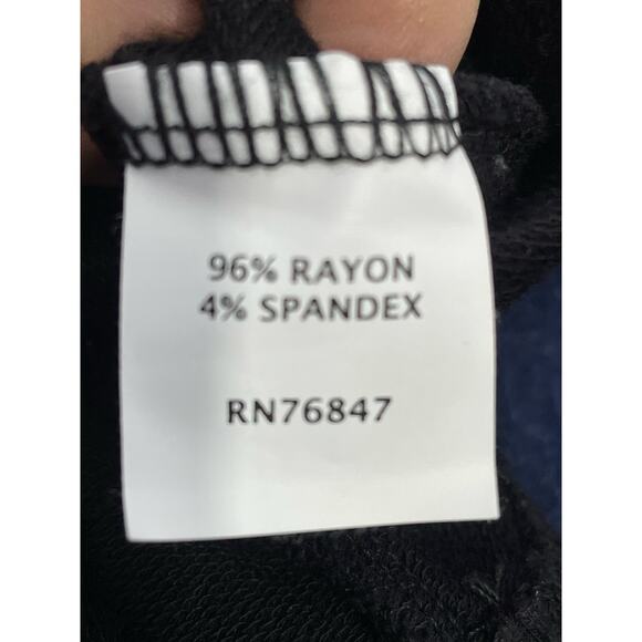 Nomadic Traders Tunic Sweater Large Black Cowl Neck Minimalist Lagenlook Cozy - Picture 6 of 6